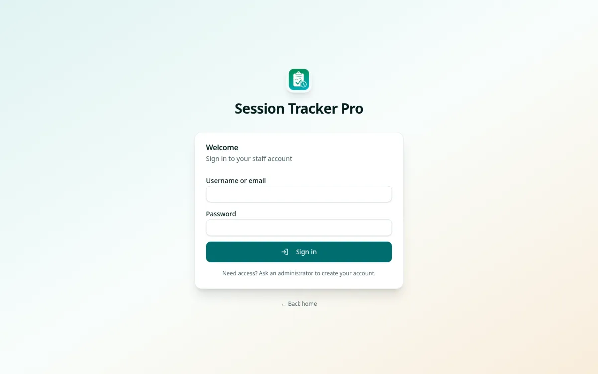 Session Tracker Pro preview